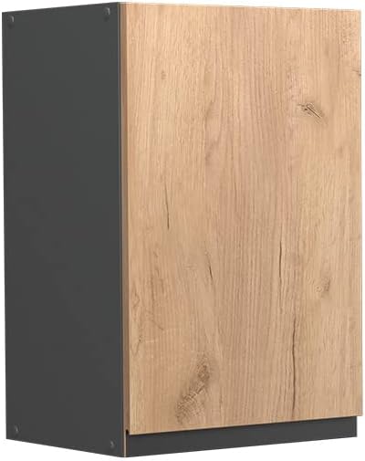 Vicco Hängeschrank R-Line, Goldkraft Eiche/Anthrazit, 40 cm J-Shape Goldkraft Eiche Hängeschrank 40