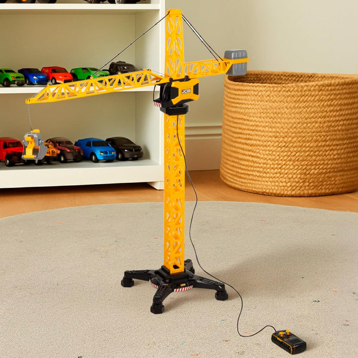 ColorBaby Teamsterz Baukran gross, über 100 cm, Fernbedienung mit Kabel, Ladehaken, inklusive 3 AAA-