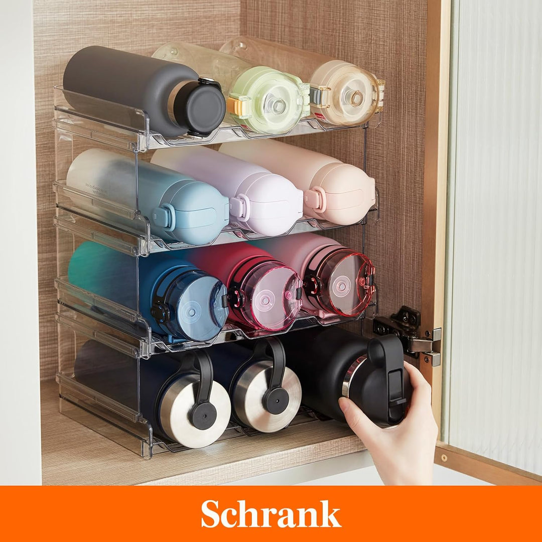 Lifewit Stapelbarer Flaschenhalter Weinflaschen Halter Weinregal Wein, Gefrierschrank, Vorratskammer