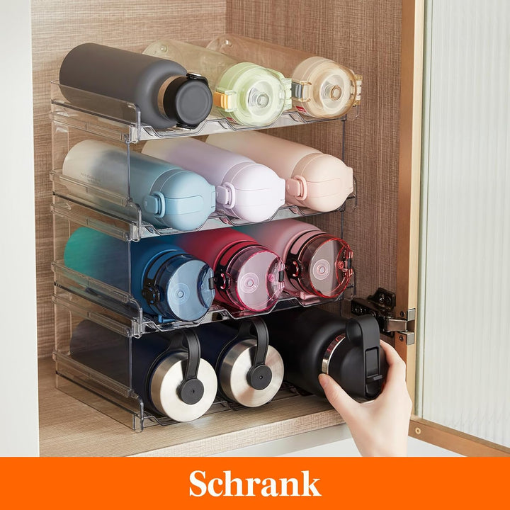 Lifewit Stapelbarer Flaschenhalter Weinflaschen Halter Weinregal Wein, Gefrierschrank, Vorratskammer