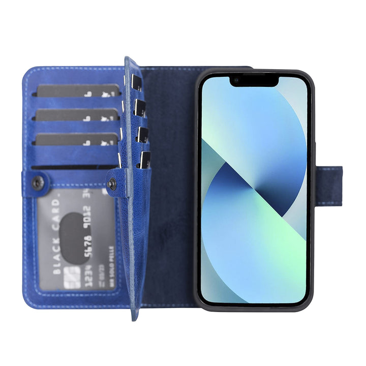 Solo Pelle Lederhülle kompatibel für iPhone 13 Pro in 6.1 Zoll abnehmbare Hülle (2in1) Harvard Doubl