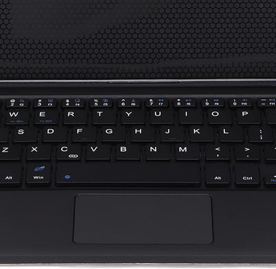 Zunate Tastaturhülle für Lenovo M10 Tablet, Schutzhülle aus PU-Leder mit Kabelloser Bluetooth-Tastat