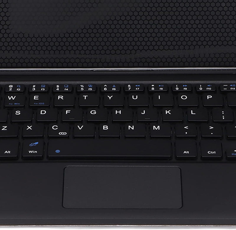 Zunate Tastaturhülle für Lenovo M10 Tablet, Schutzhülle aus PU-Leder mit Kabelloser Bluetooth-Tastat