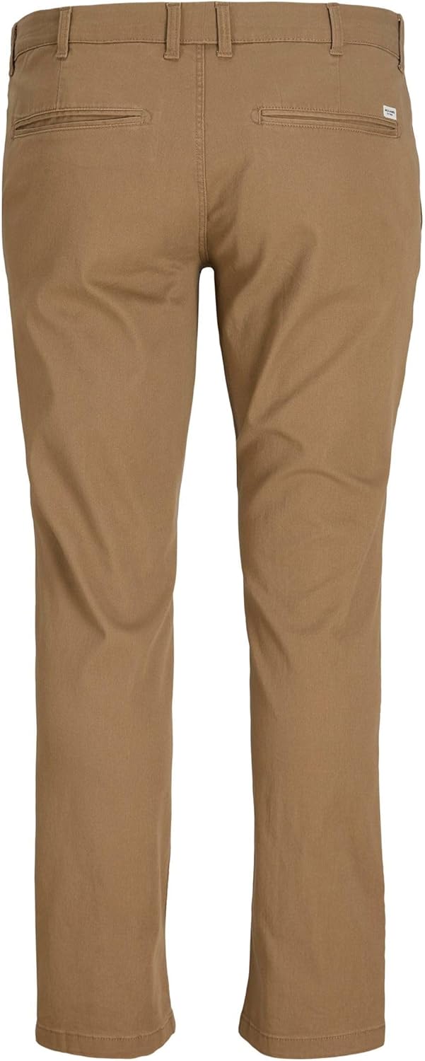 JACK & JONES Male Chino Hose Plus Size Regular Fit Chino Hose 40W / 30L Schwarz, 40W / 30L Schwarz