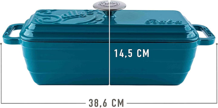 Sallys Gusseisen Brot- Backform Baba (Petrol), Petrol