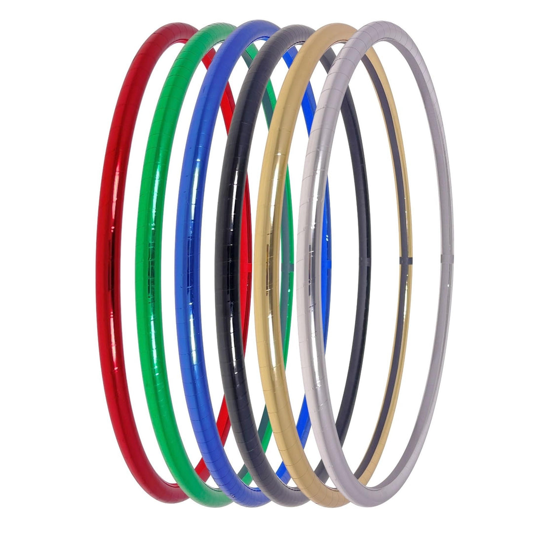 Metallic Hula Hoop Reifen, Ø80/90/100cm Grün Ø90cm, Grün Ø90cm