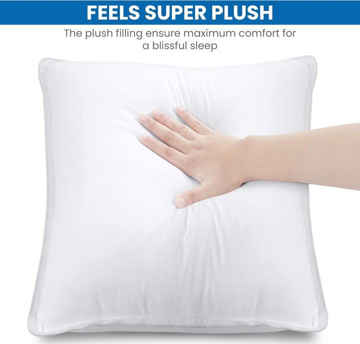 Utopia Bedding KopfKissen (2er Set), 65 x 65 cm Schlafkissen, Atmungsaktiv et Weich Kissen (Weiss) 6