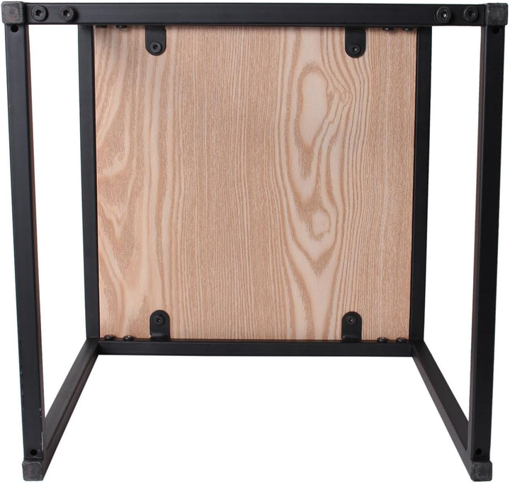 THE HOME DECO FACTORY HD3845 Tabelle, Holz, Holzschwarz, One Size