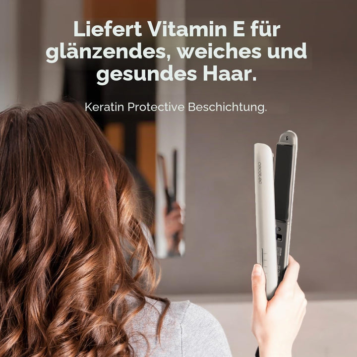 Cecotec Glätteisen für schmales Haar, Lisse 880 HidraProtect, 48 W, Turmalin, Keratin-Beschichtung u