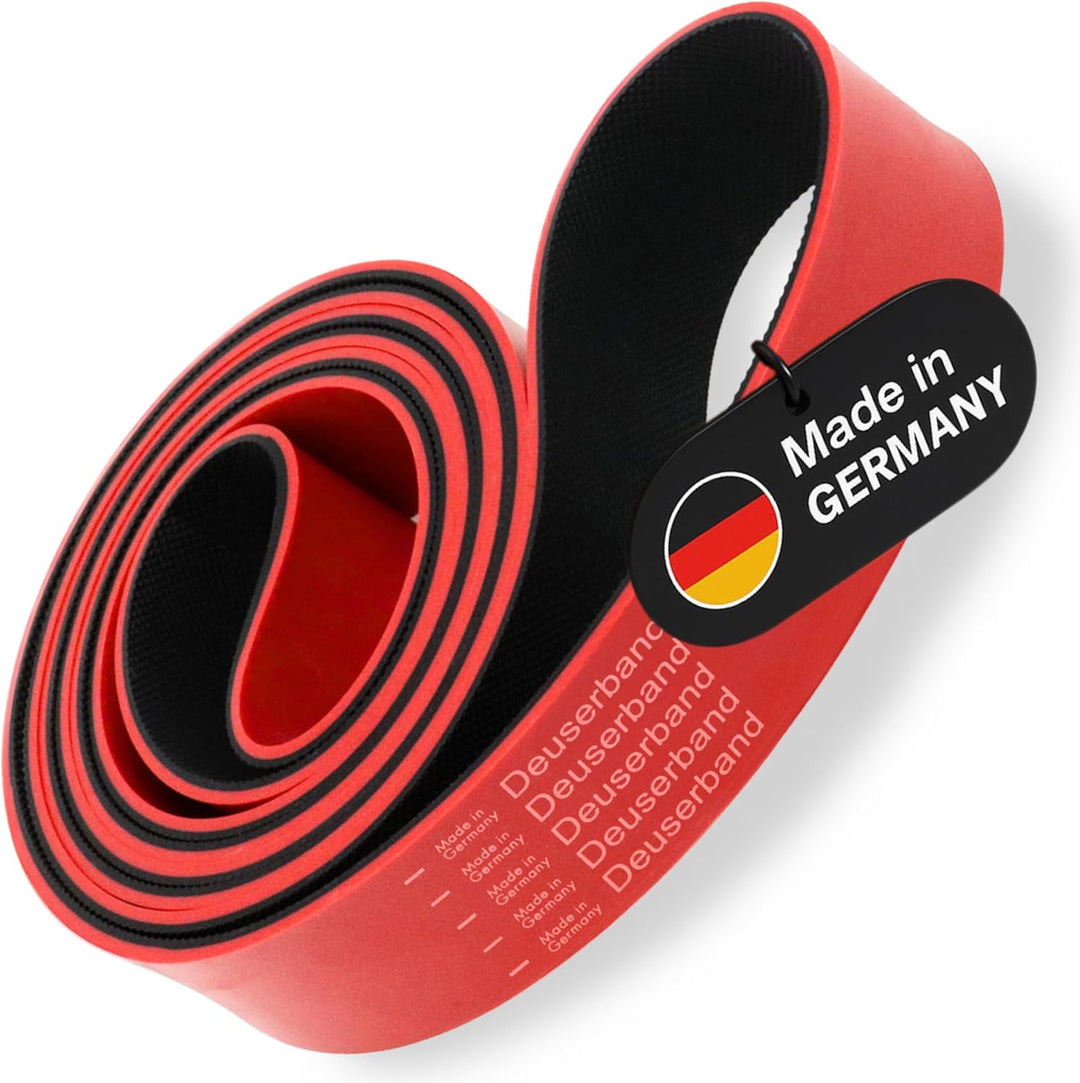 Deuserband Original Widerstandsband Gymnastikband aus Naturkautschuk, vegan, rutschfest, In Deutschl