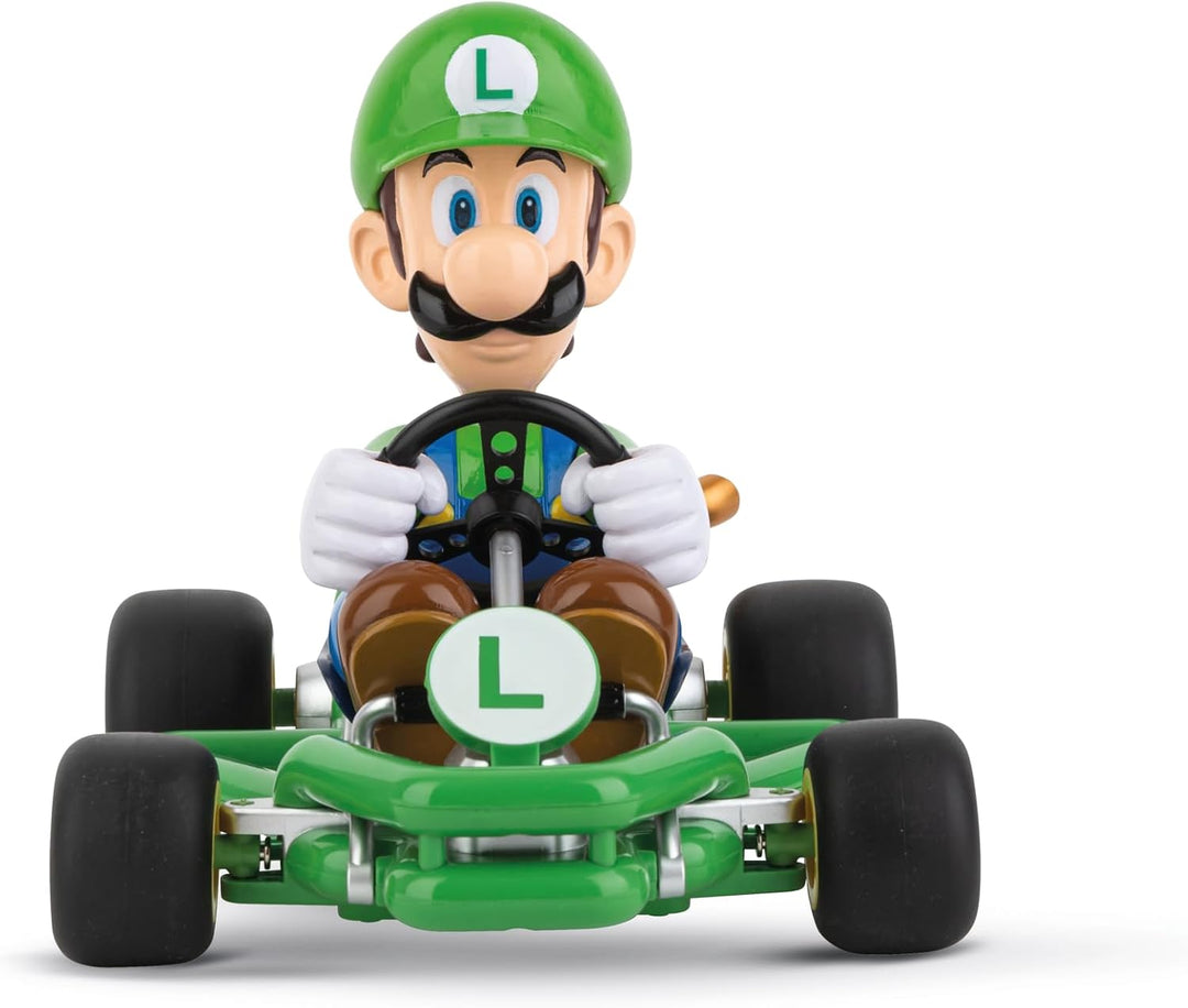 Carrera - 370200984P RC I 2,4GHz Mario Kart Pipe Kart I Luigi RC-Fahrzeug I Offiziell lizenziert I A