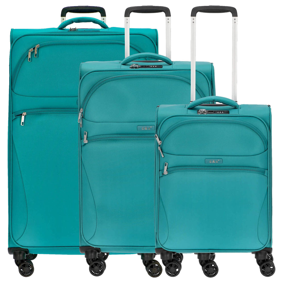 D&N Travel Line 9104 - Trolley-Set, 3tlg. Grün, Grün