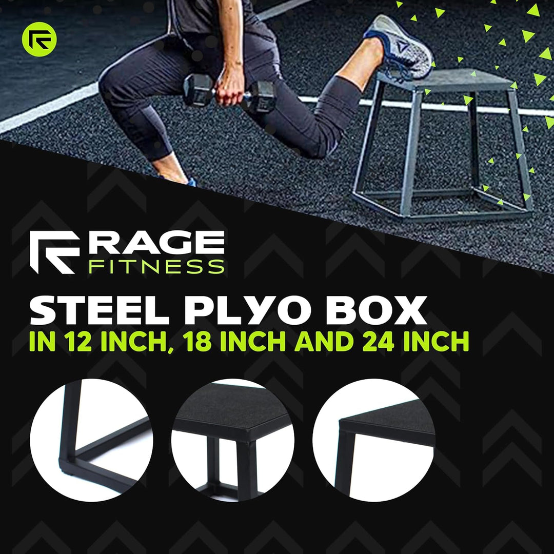 Gibson Athletic Rage Fitness Steel Plyo Box 30,5 cm, 30,5 cm