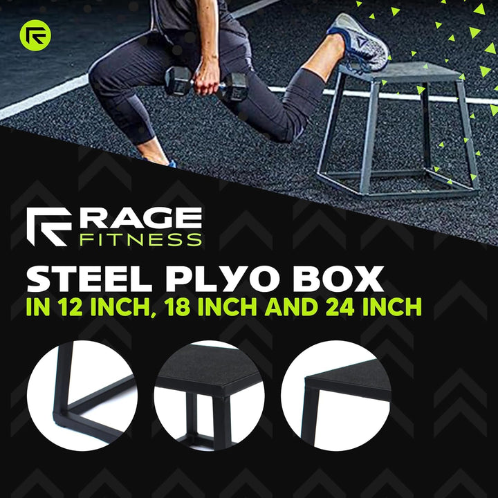 Gibson Athletic Rage Fitness Steel Plyo Box 30,5 cm, 30,5 cm