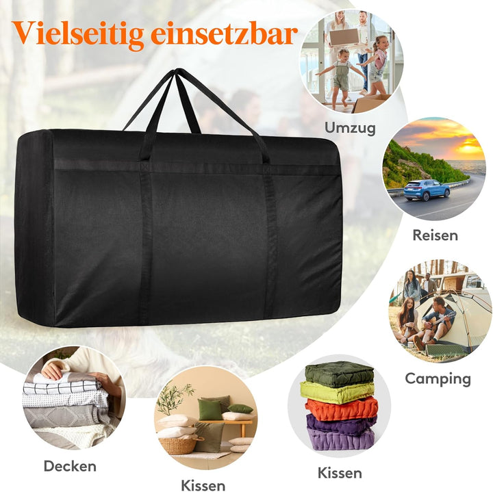 Lifewit 180L Extra grosse Aufbewahrungstasche, 600D Oxford Aufbewahrungstasche Heavy Duty Tragetasch