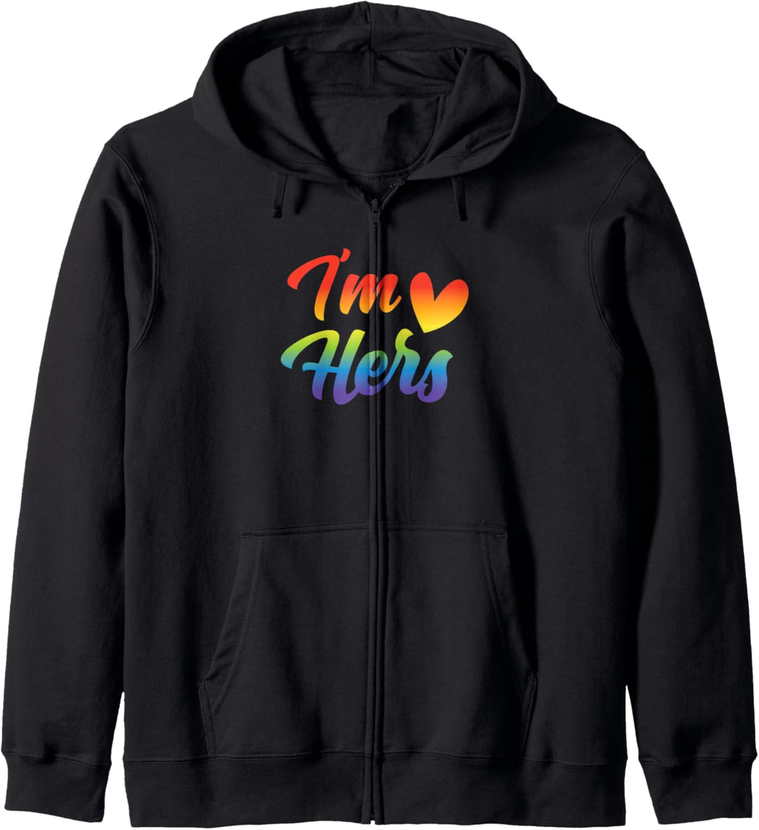 Ich bin ihr lustig Lgbt Paar Lesbisch Homosexuell Regenbogen Kapuzenjacke
