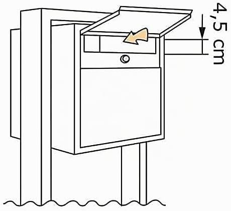 Standbriefkasten, Design Briefkasten freistehend Soprano Edelstahl – Bravios Neue Verbesserte Ausfüh
