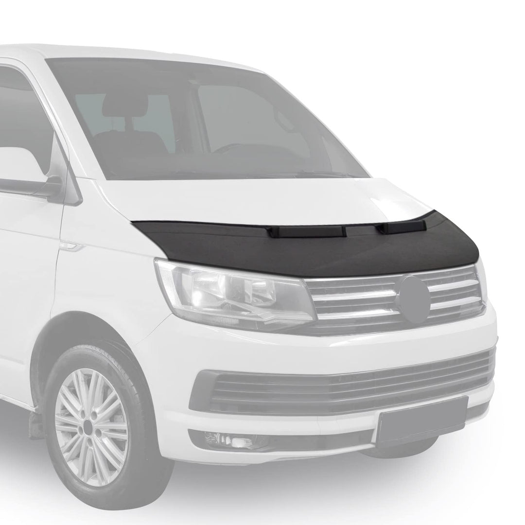 OMAC Haubenbra Bonnet Bra Steinschlagschutz kompatibel mit FIAT Doblo 2010-2014 Schwarz 1tlg Schwarz