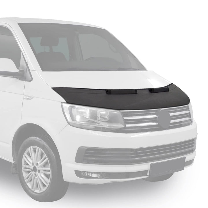 OMAC Haubenbra Bonnet Bra Steinschlagschutz kompatibel mit FIAT Doblo 2010-2014 Schwarz 1tlg Schwarz