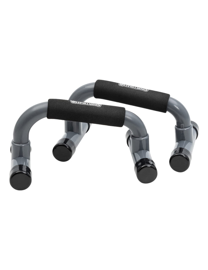 SPORTINATOR® robuste Push Up Bar gepolsterten, handgelenkschonende Liegestützgriffe 2er-Set zum Aufb