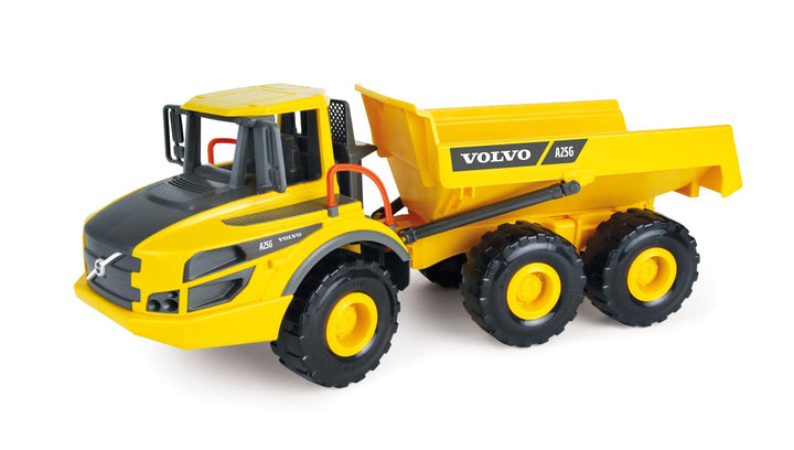 Lena 4616 Worxx Knickgelenkkipper Volvo A25G, Kipplaster aus ABS Kunststoff mit Reifen und Stahlachs