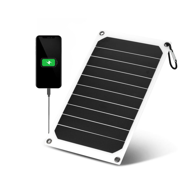 Jadeshay Solar Ladegerät, 10W 5V Solarpanel USB Solar Power Bank IP64 Wasserdichtes Handy-Solarladeg
