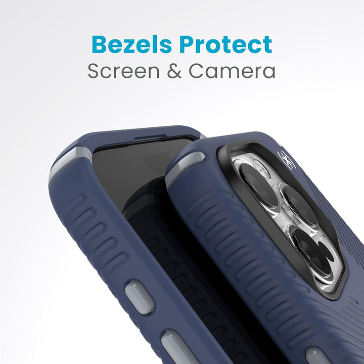 Speck Presidio2 Grip für iPhone 15 Pro Hülle MagSafe Back Cover Blau blu, Küste Blau