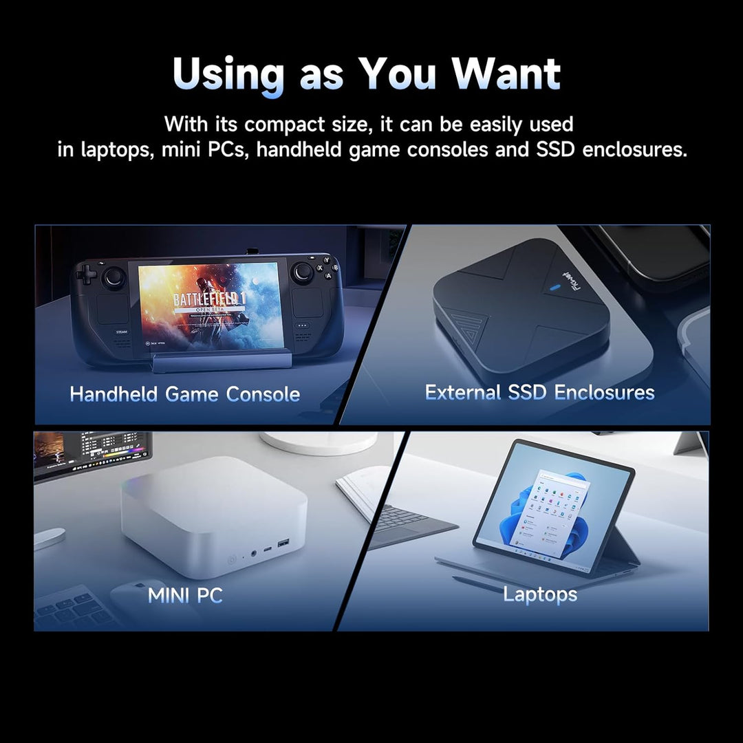 Fikwot FX953 M.2 2230 PCIe Gen4 Interne NVMe SSD 1TB, Lesen bis zu 5000 MB/s, Kompatibel mit Asus RO