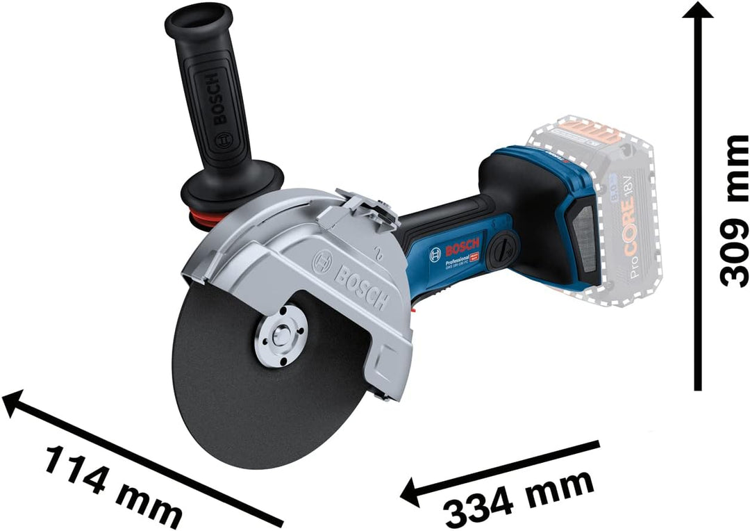 Bosch Professional Akku-Winkelschleifer GWS 18V-180 PC (230 mm Schnitttiefe, ohne Akkus und Ladegerä
