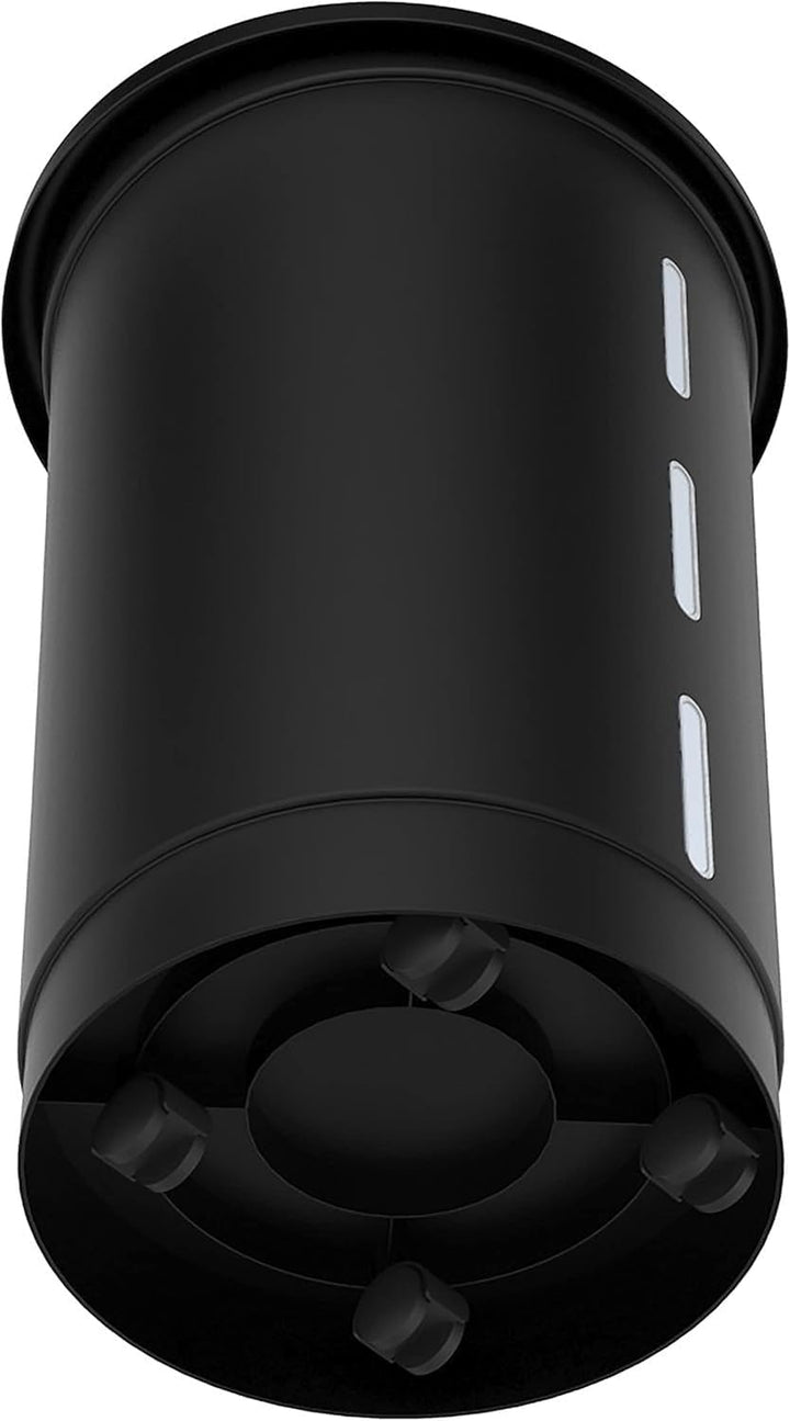 EDA - Jura Montania Pelletbox mit Rollen 38 l – für 25 kg Pellets – Schwarz, 010478 NO, Ø 39,7 x 60,