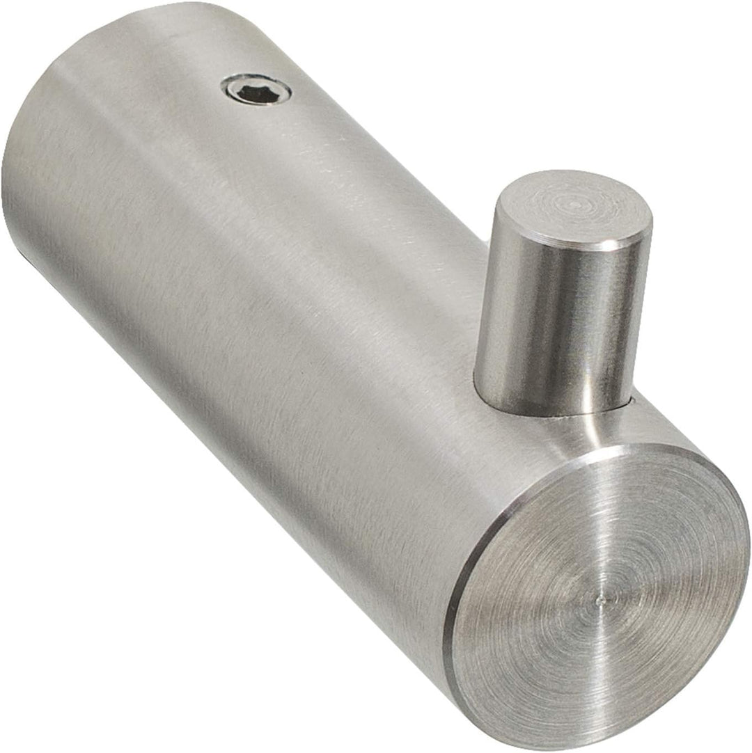 DECOSTEEL Einzelhaken Kleiderbügel | 4er Set | Inox N026 Edelstahl Fest Haltbar Badezimmer Küche, N0