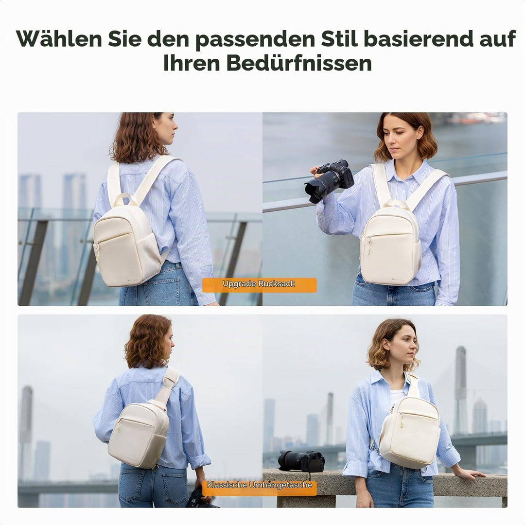K&amp;F CONCEPT Täglicher Kamerarucksack, Fotorucksack Klein Tragbar mit Verstellbarem Schultergurt für