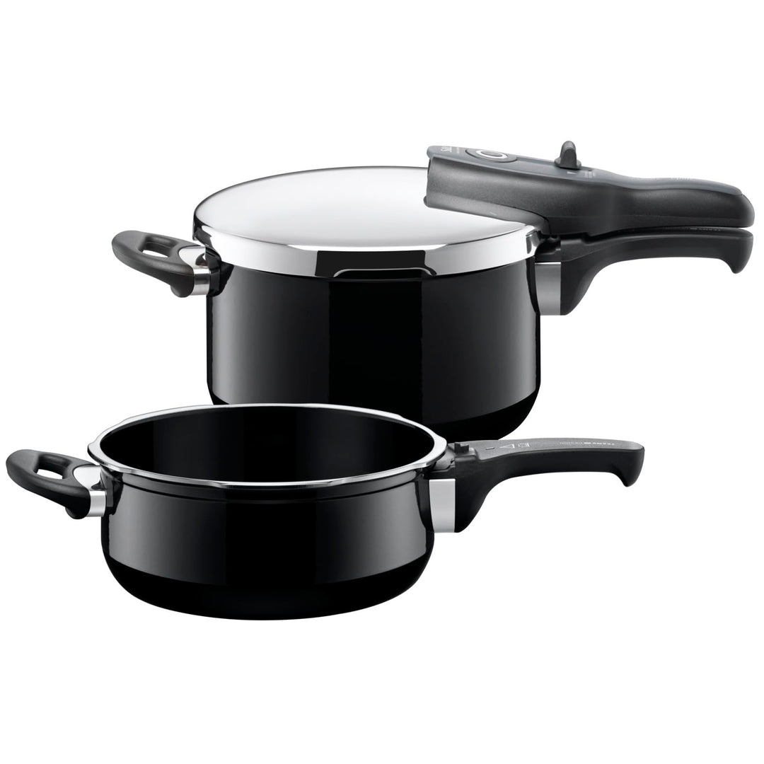 Silit Sicomatic t-plus Schnellkochtopf Set 2-teilig 4,5l + 3,0l, Schnelltopf 22 cm, Silargan Funktio