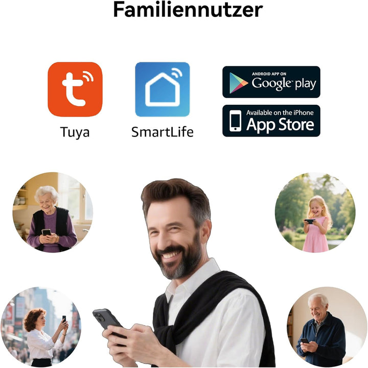 Video Türklingel mit Kamera, 2-Draht, Türsprechanlage mit 7" Farb-Touchscreen, Entsperren und Zwei-W