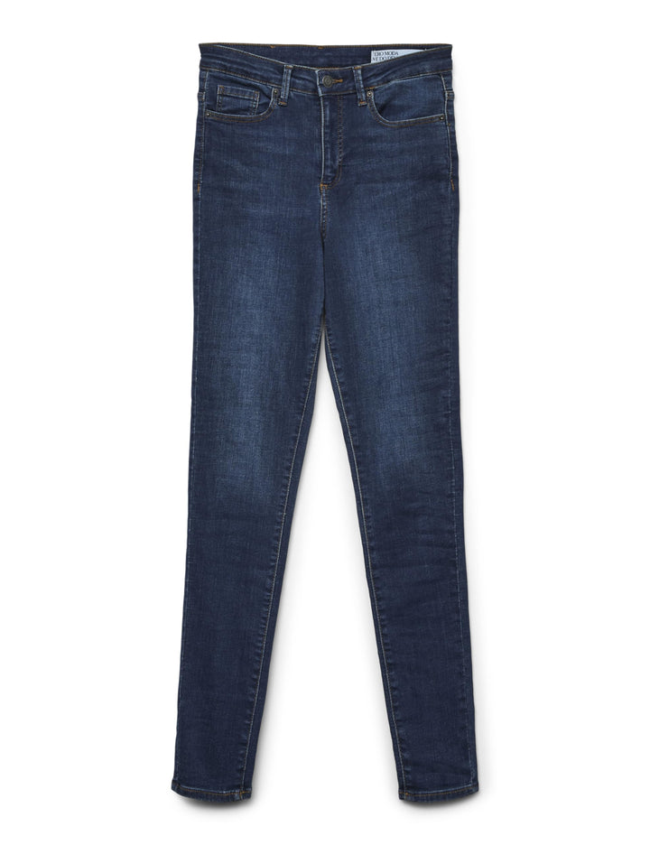 VERO MODA Female Skinny Jeans VMSOPHIA Hohe Taille Skinny Fit Jeans, Medium Blue Denim