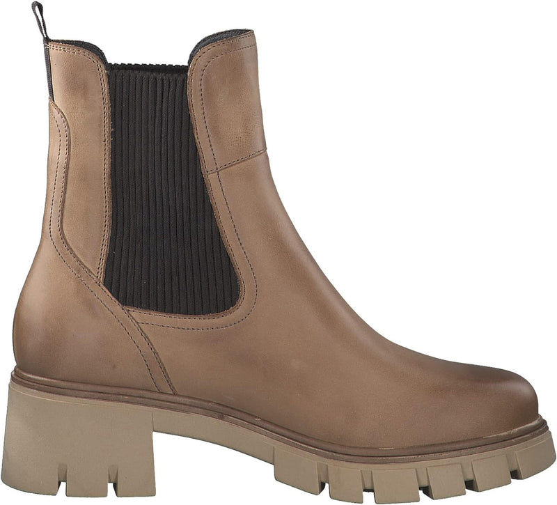 Tamaris Damen Chelsea Boots, Frauen Stiefeletten,TOUCHit-Fussbett 36 EU Braun Nut, 36 EU Braun Nut