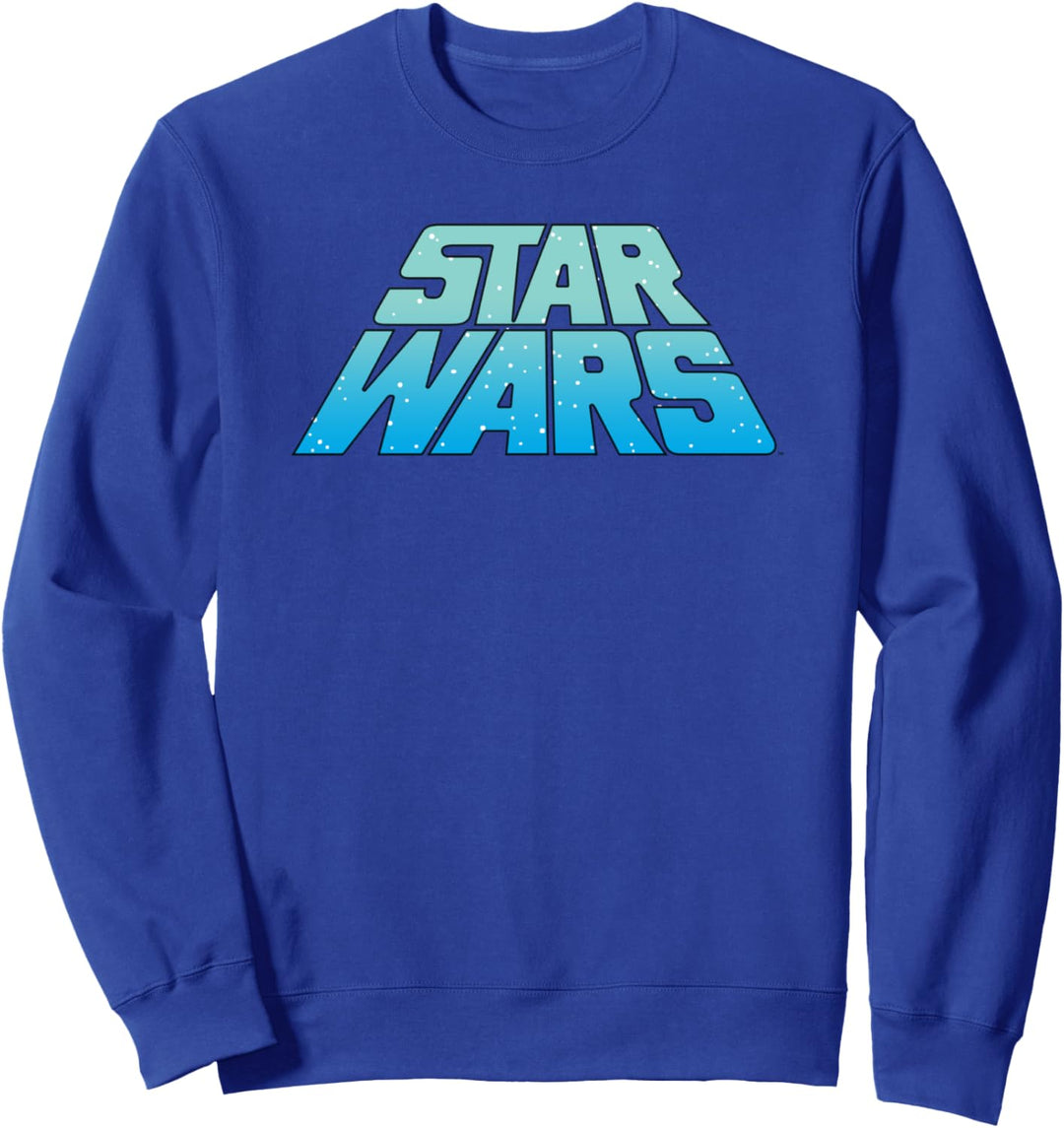 Star Wars Slanted Logo With Stars Sweatshirt