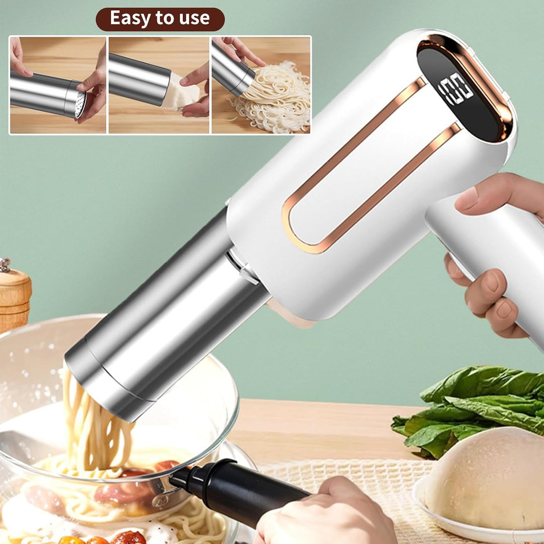 Elektrische Nudelmaschine Handheld, Handpresse mit 5 Modi, Tragbare Hand-Nudelmaschine für Haushalt,