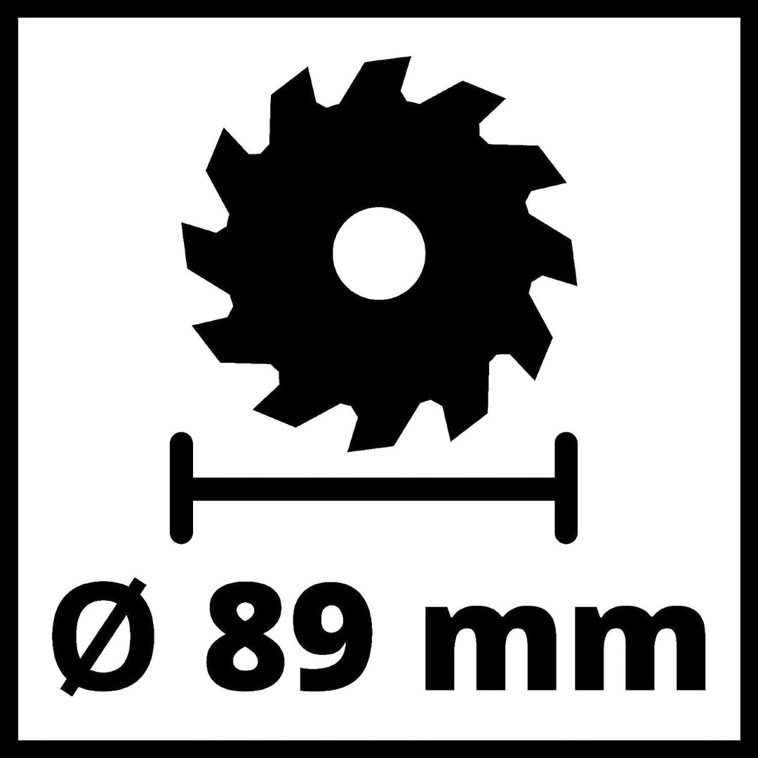 Einhell Mini-Handkreissäge TC-CS 89 (600 W, 7200 min-1, 27 mm Schnitttiefe, 10 mm Sägeblattaufnahme,