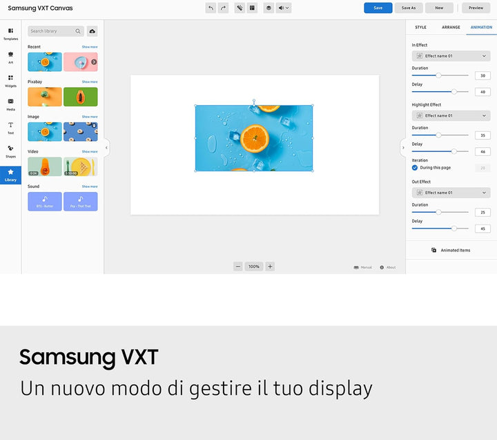 Samsung Smart Signage BE65FX-H 163,8cm(65") (Speditionsversand)