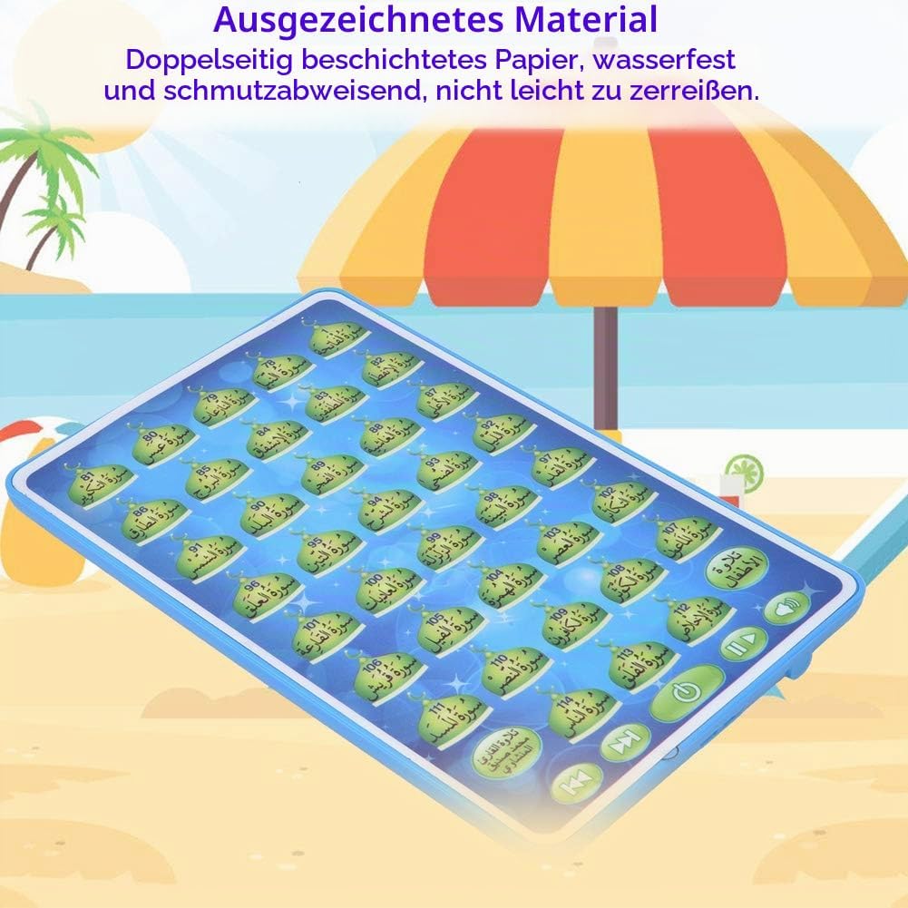 Arabische Lesemaschine Kinderfrühes Sprachlernauflagen Tablet elektronisches pädagogisches Spielzeug