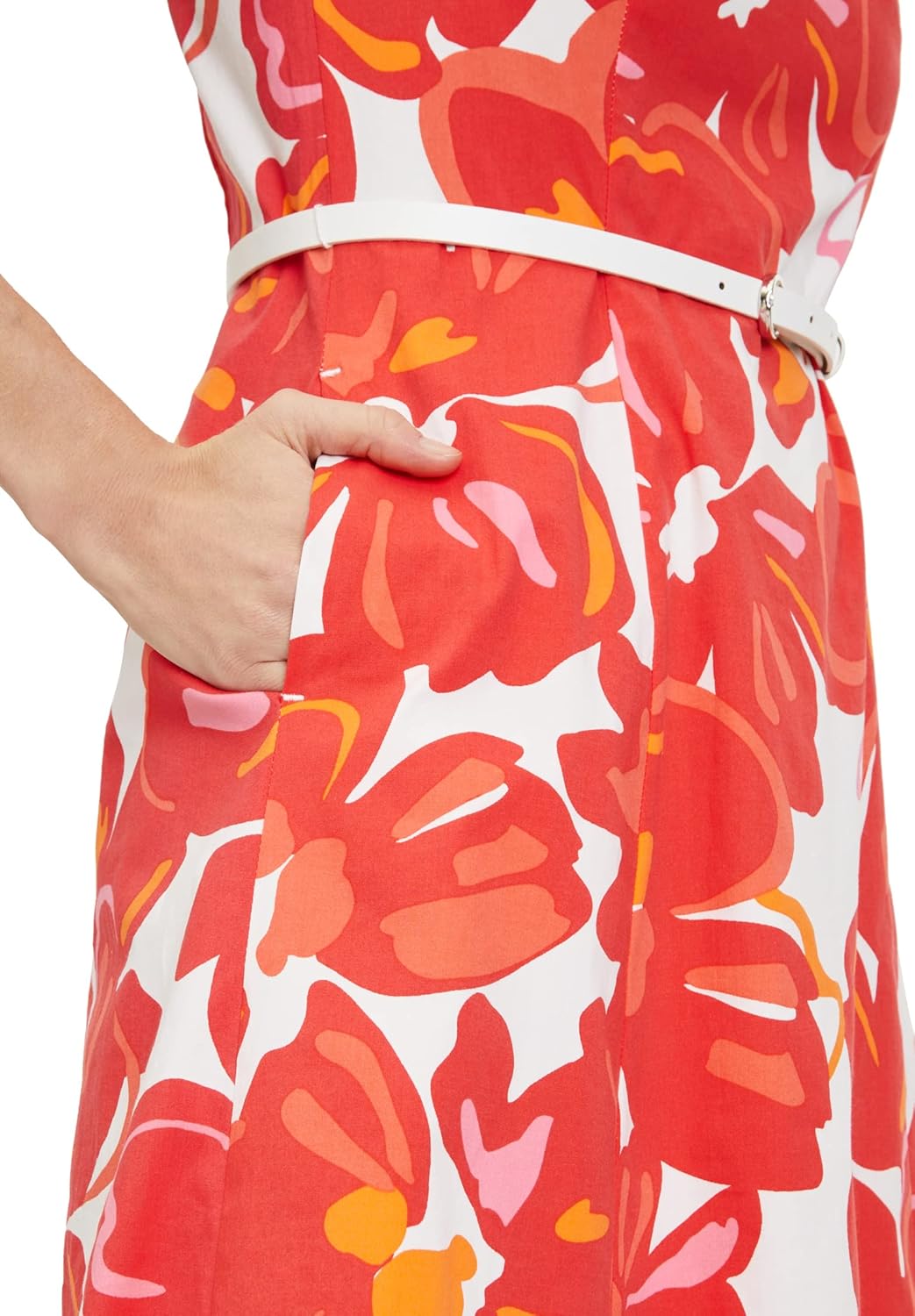 Betty Barclay Damen Kleid 38 Cream/Red, 38 Cream/Red