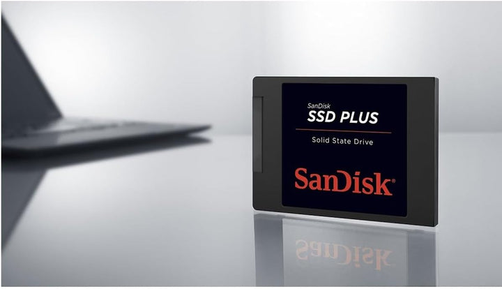 SanDisk SSD Plus interne SSD Festplatte 480 GB (schnelleres Hoch,-Herunterfahren und Laden, Lesegesc