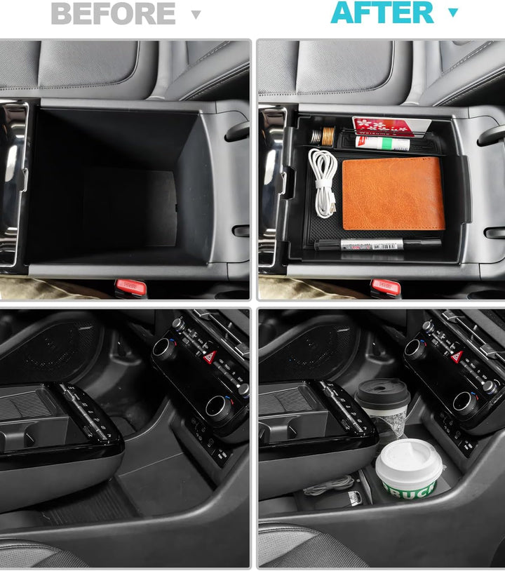 CDEFG [2 Stück] Kompatibel mit Hyundai Tucson NX4 2025 2026 Facelift Mittelkonsole Organizer + Armle