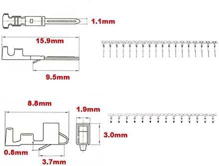 Ruidee 740 Stück 2.5mm 2 3 4 5 6 Pin JST SM Anschluss Männlich und Weiblich Stecker Gehäuse Adapter