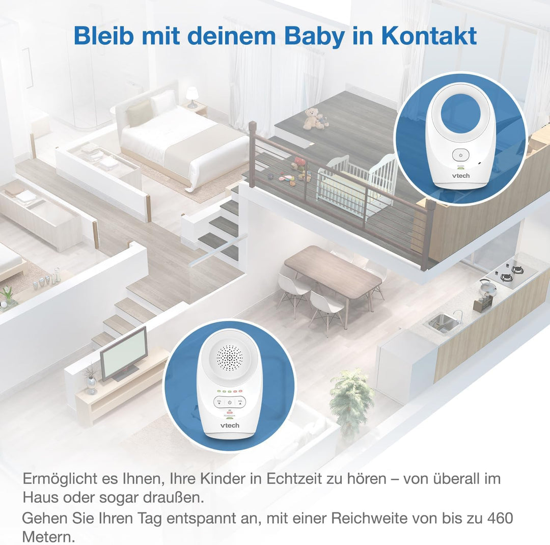 VTech 80-001657 Babyphone Classic BM1120, 1 Unité (Lot de 1)