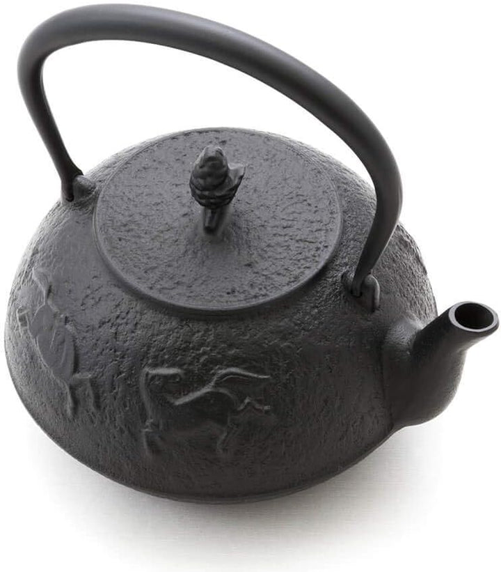 Iwachu Tetsubin Gusseisen, Teekessel Gusseisen Schwarz Uma, 1,5 L Handarbeit. Elektroherd und Gasher