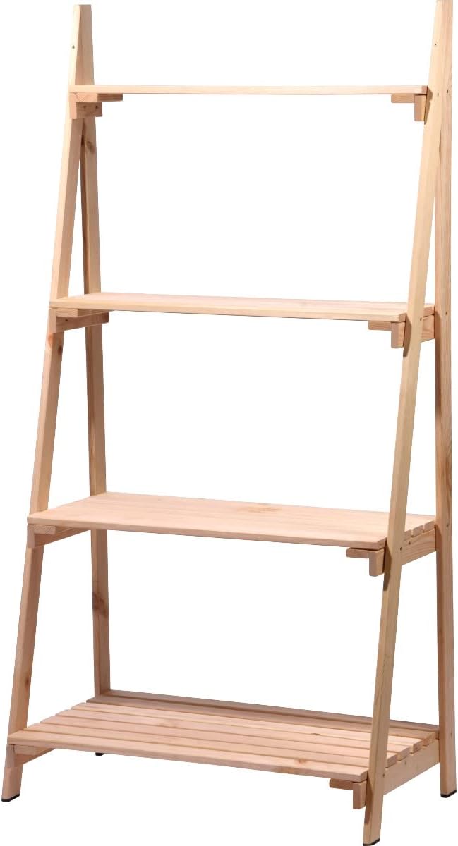dobar® 58465e Grosses Blumenregal 4-stufig | Pflanzregal Massivholz | Blumenleiter | Pflanzständer |