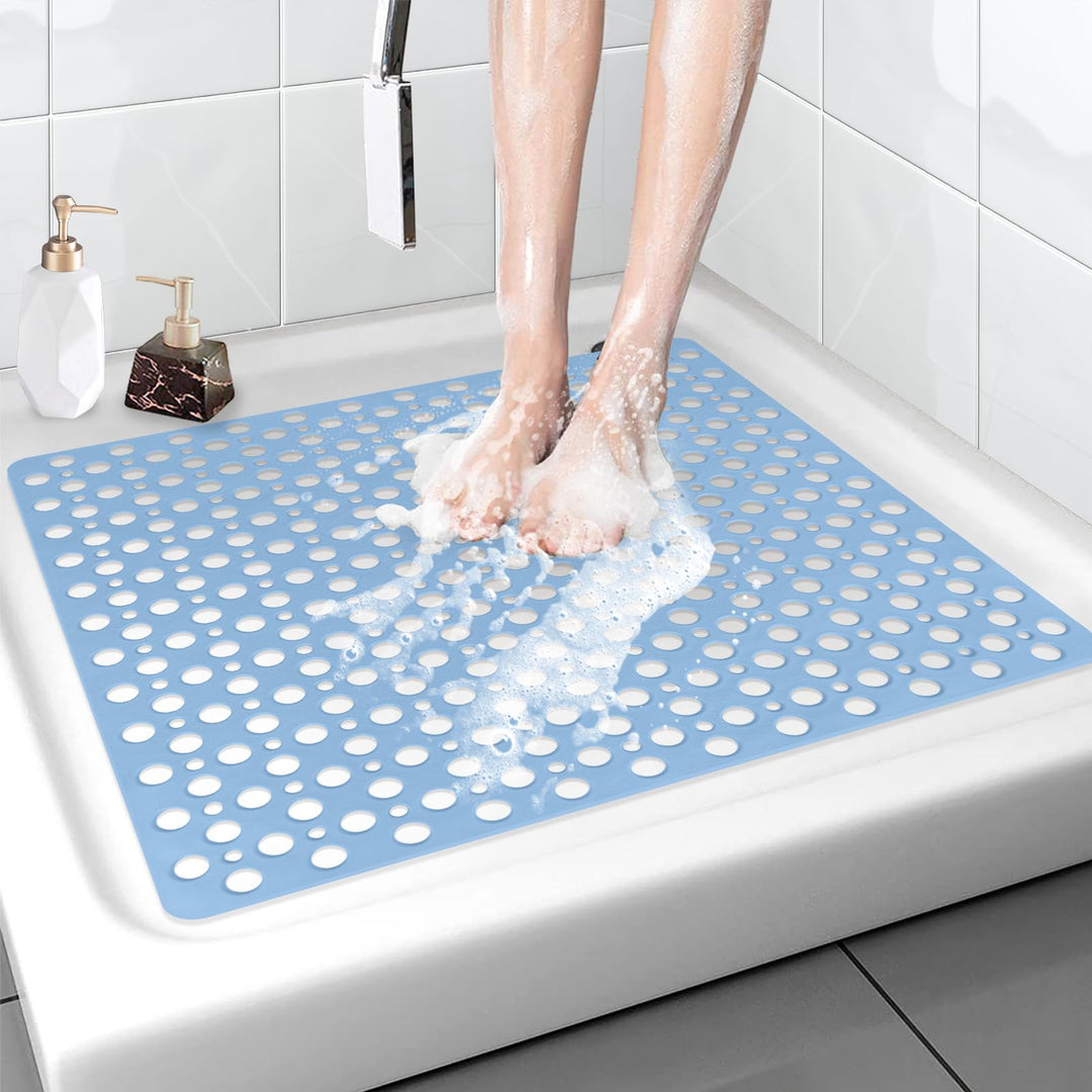 Duschmatte rutschfest 70x70cm Duscheinlage, Weiches TPE Antirutschmatte mit Saugnäpfe für Dusche ode