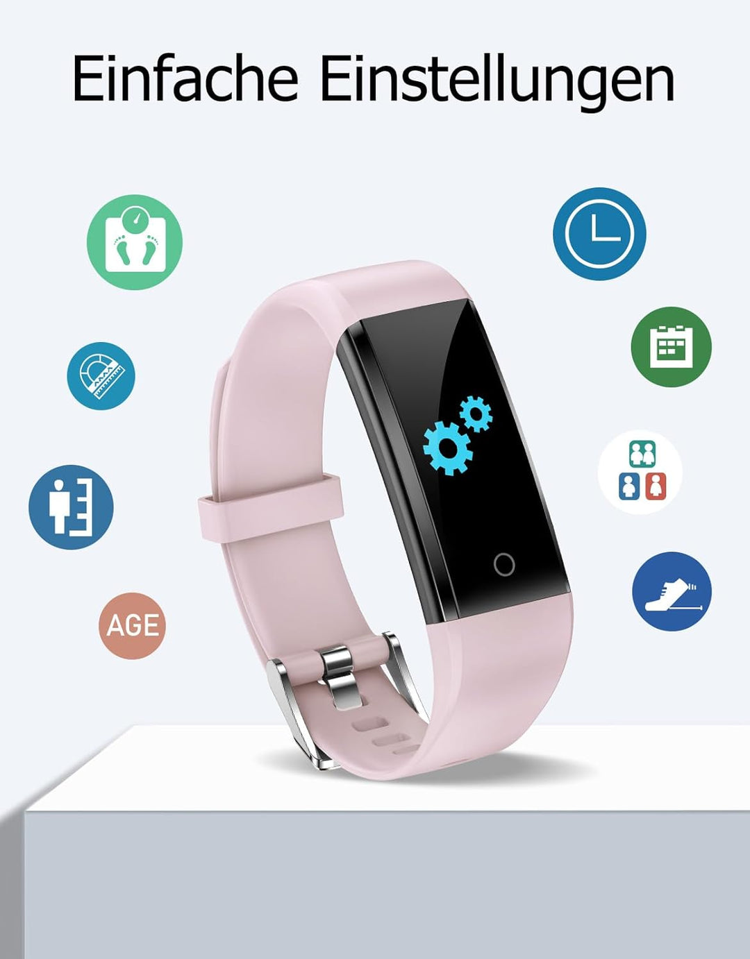 GRV Schrittzähler Uhr Ohne Bluetooth/App/Handy für Damen und Heren,Kinder Fitness Tracker Fitnessuhr